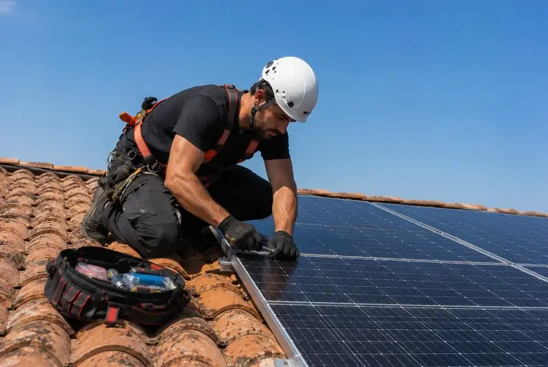 Maintenance et monitoring de panneaux solaires à Miré