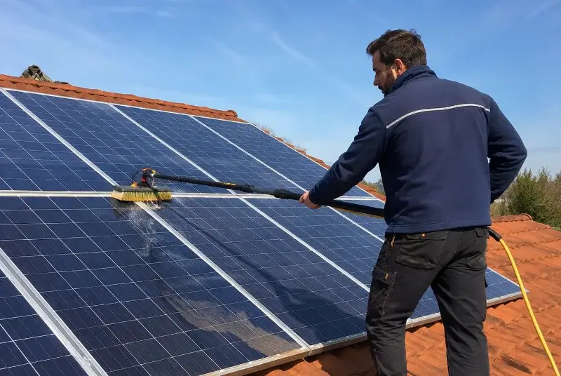 Nettoyage et entretien de panneaux solaires à Miré